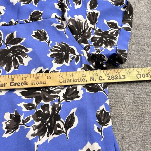 Lane Bryant Shirt Dress Women 18/20 Blue Floral Button Cottagecore‎ Sheer Boho - Picture 10 of 11